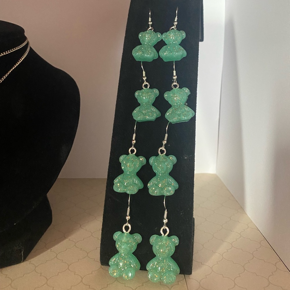 Sparkle Bear Earrings!